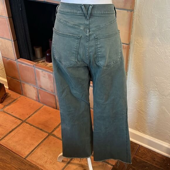 Veronica Beard Carson Ankle Flare High Rise, Green Garden Topiary, size 31 - Picture 5 of 11